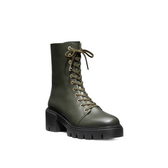 NEW STUART WEITZMAN soho bootie in cargo green - Picture 2 of 3